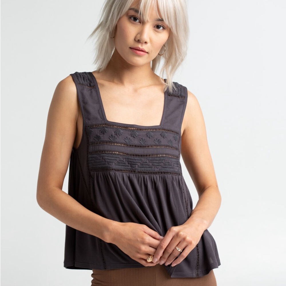 O'NEILL Talon Womens Tank Top, Charcoal, XS